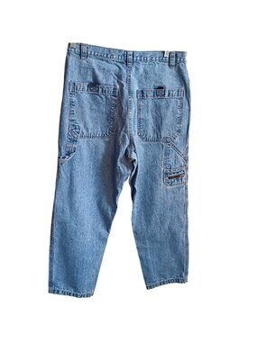 Vintage Jeans 34x30 Baggy Y2K Skater Utility Carpenter Jnco Side Zip 90s